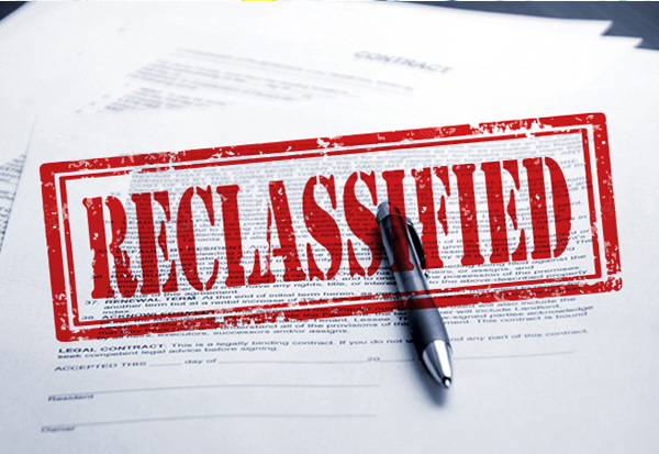 Reclassification